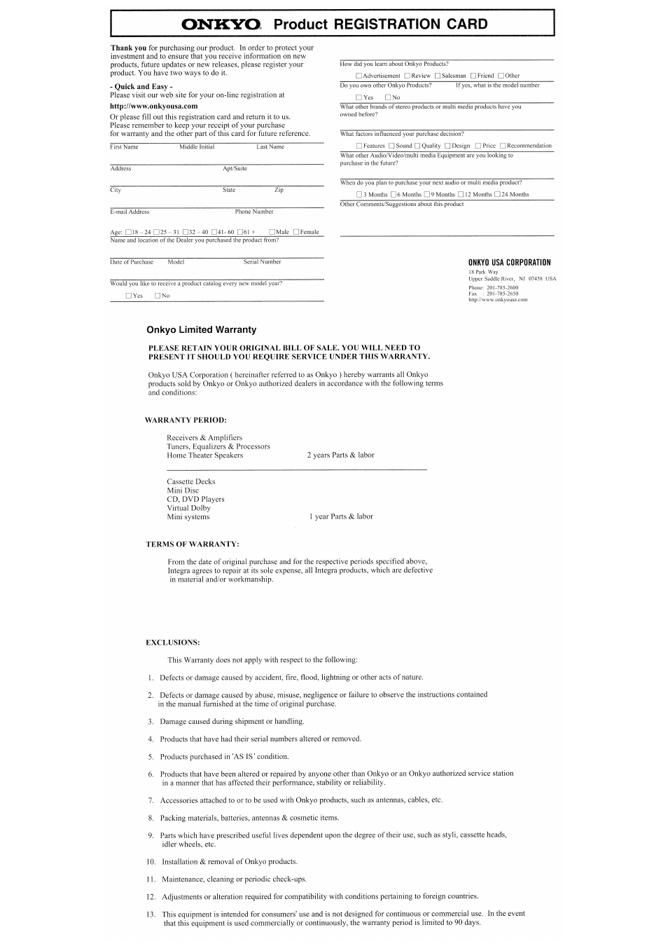 Onkyo TX-SR601E User Manual | Page 85 / 88