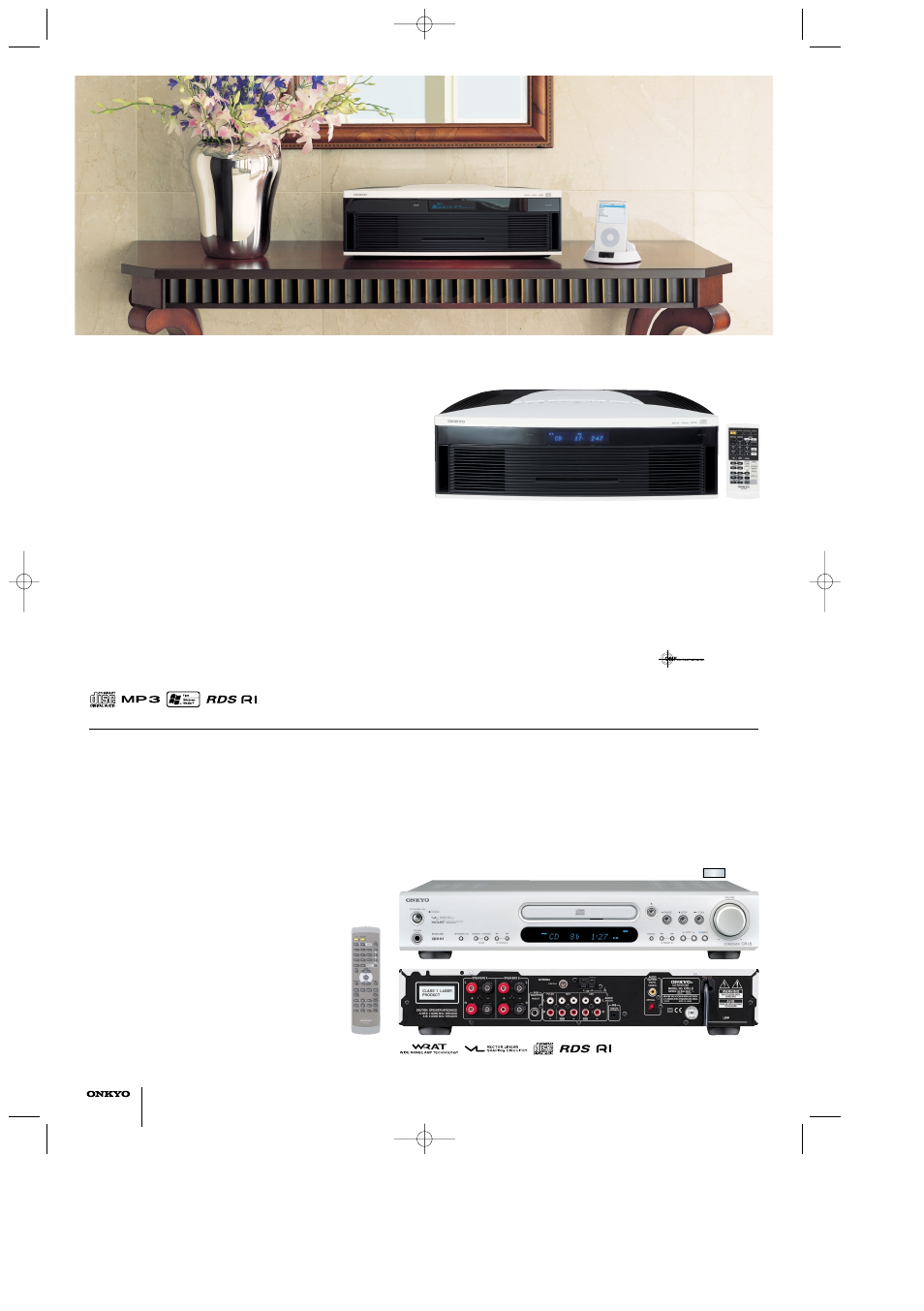 Cbx-100, Cr-l5, Creating the right vibe where it's needed most | Smartly integrating all your music requirements | Onkyo A-9211 User Manual | Page 8 / 8
