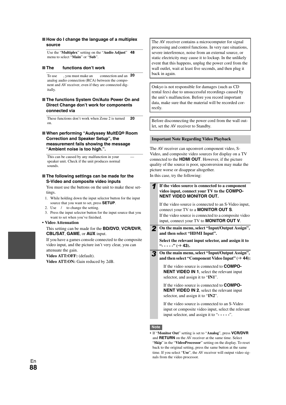 Onkyo TX-NR708 User Manual | Page 88 / 96