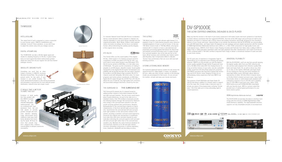 Dv-sp1000e, Tx-nr5000e | Onkyo TX-NR5000E User Manual | Page 17 / 28