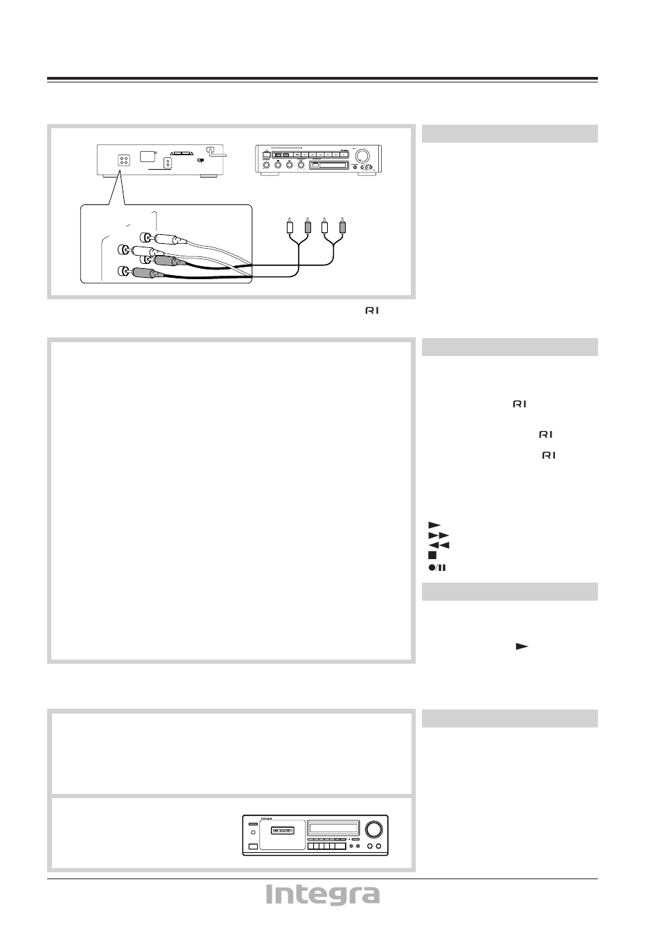 System connections, Power connections | Onkyo TA-6711 User Manual | Page 5 / 16