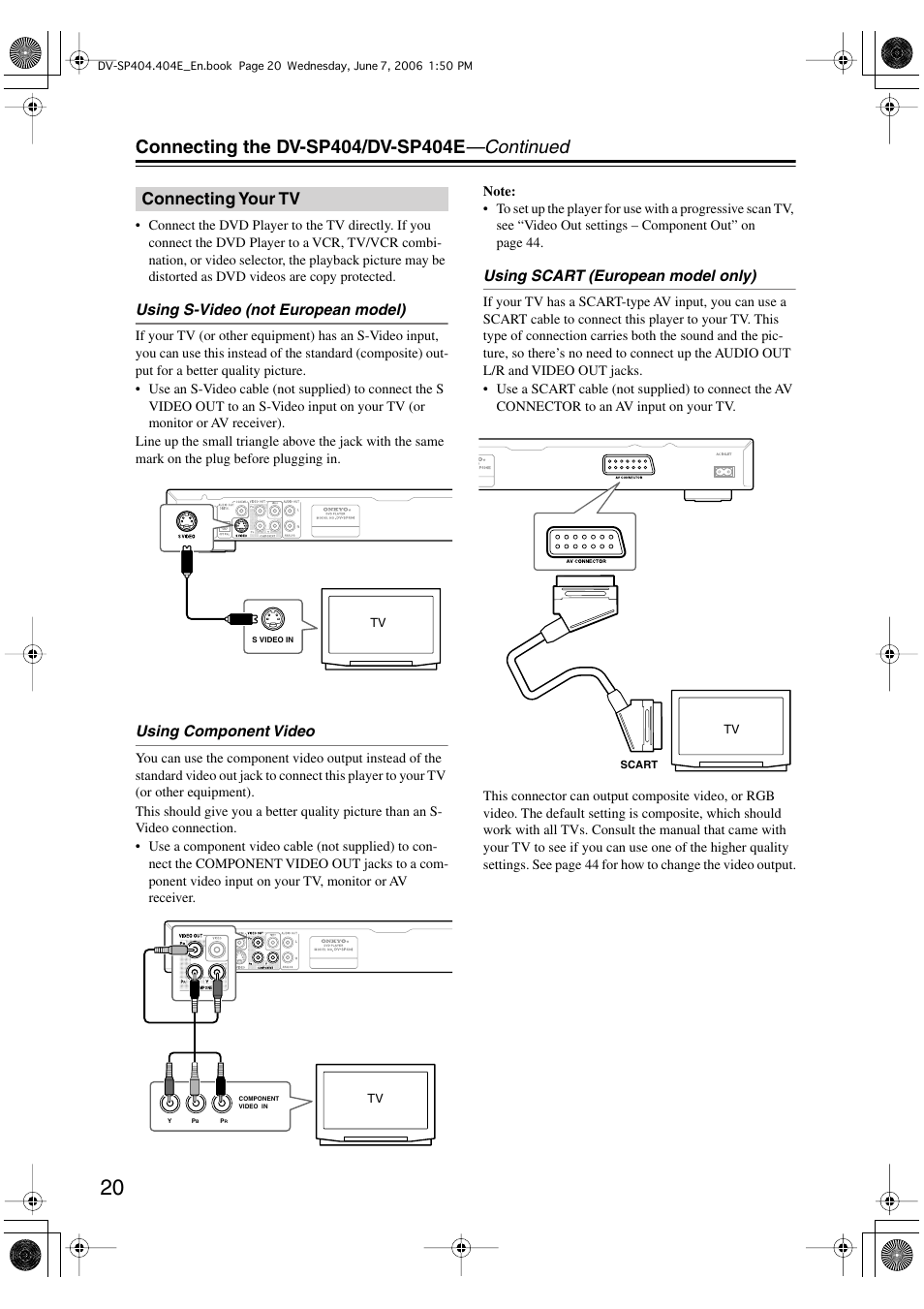 Onkyo DV SP404 User Manual | Page 20 / 60