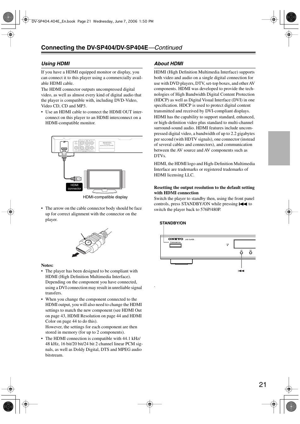 Onkyo DV SP404 User Manual | Page 21 / 60