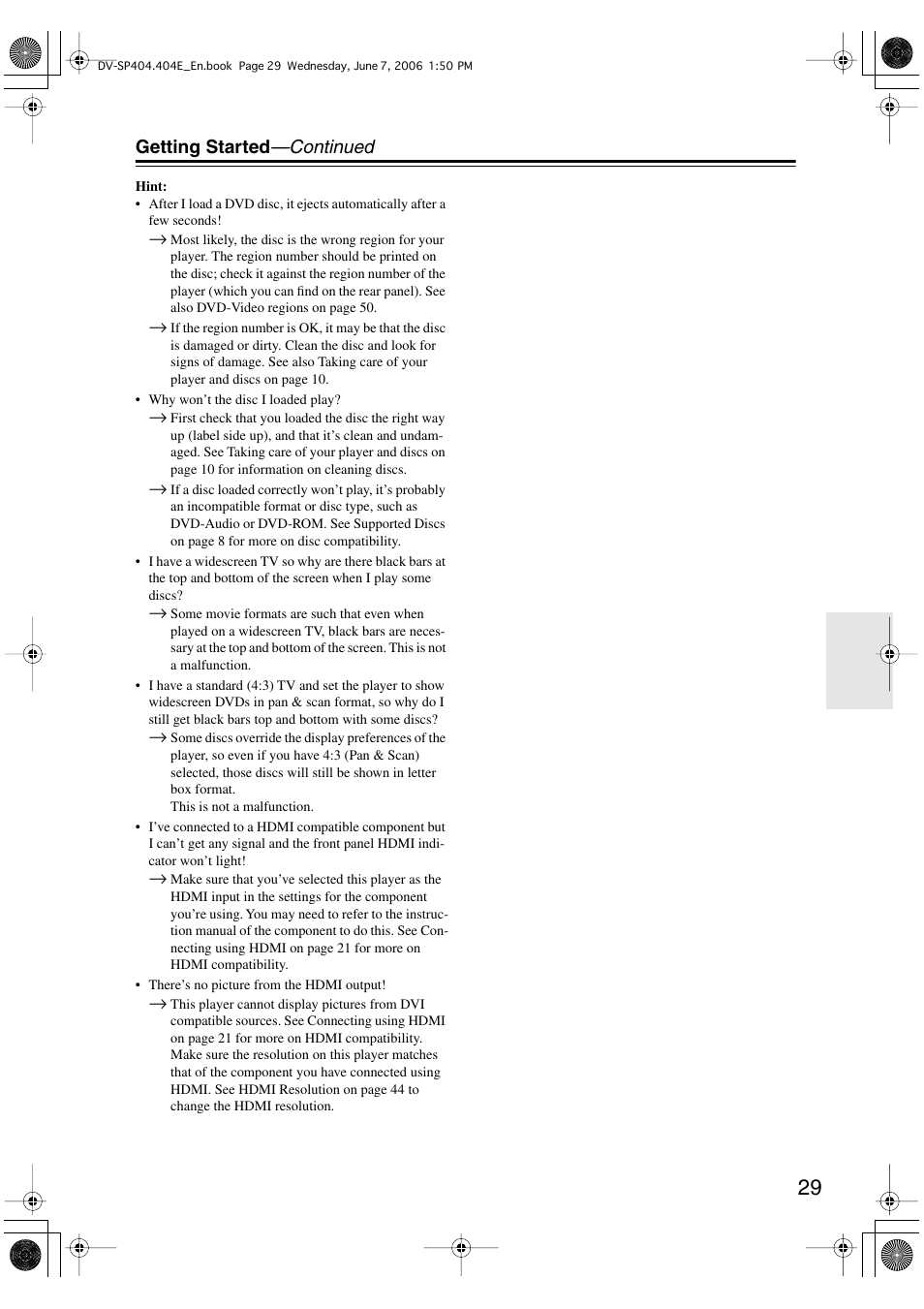 Onkyo DV SP404 User Manual | Page 29 / 60