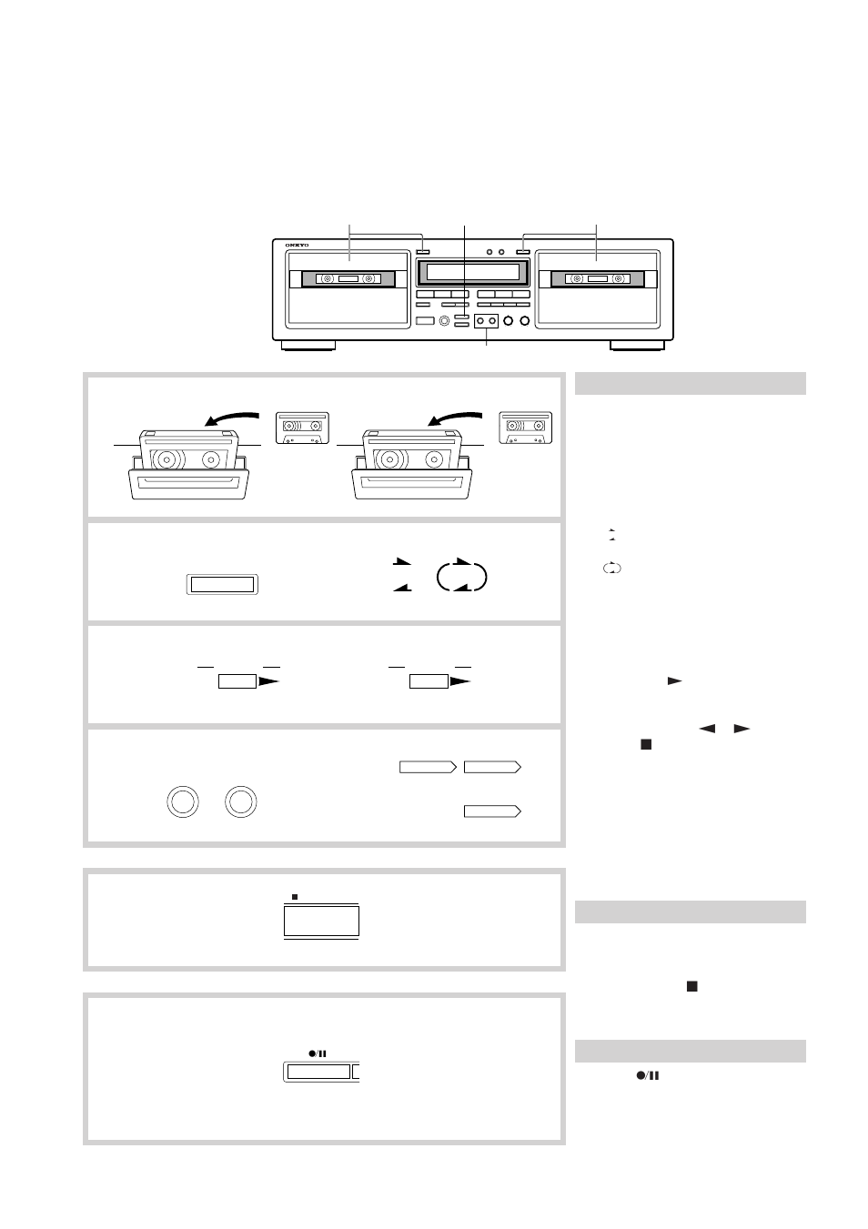Tape dubbing | Onkyo TA-RW544 User Manual | Page 12 / 20