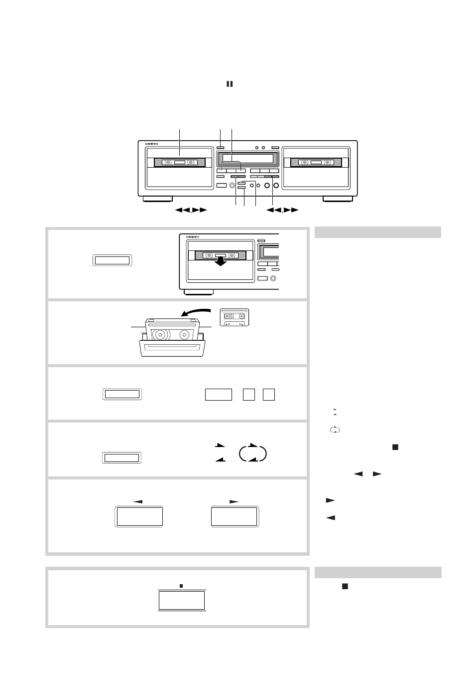 To play a tape | Onkyo TA-RW544 User Manual | Page 6 / 20