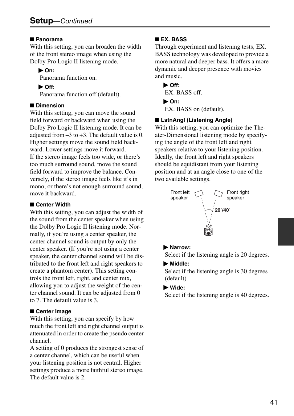 Setup | Onkyo HTX-22HDX User Manual | Page 41 / 56