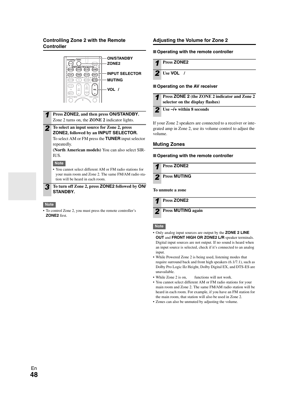 Onkyo TX-SR508 User Manual | Page 48 / 64