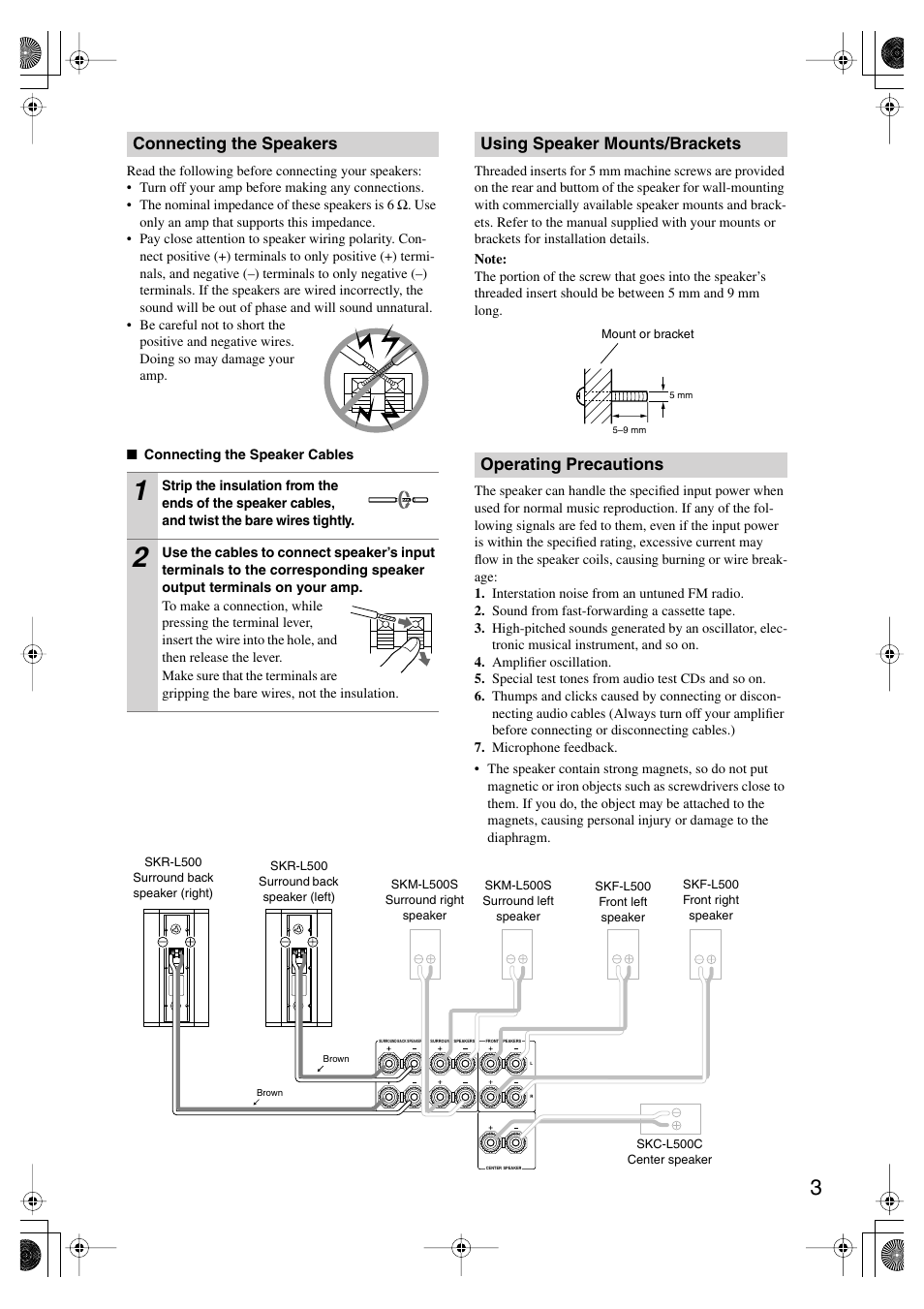 Onkyo SKR-L500 User Manual | Page 3 / 4