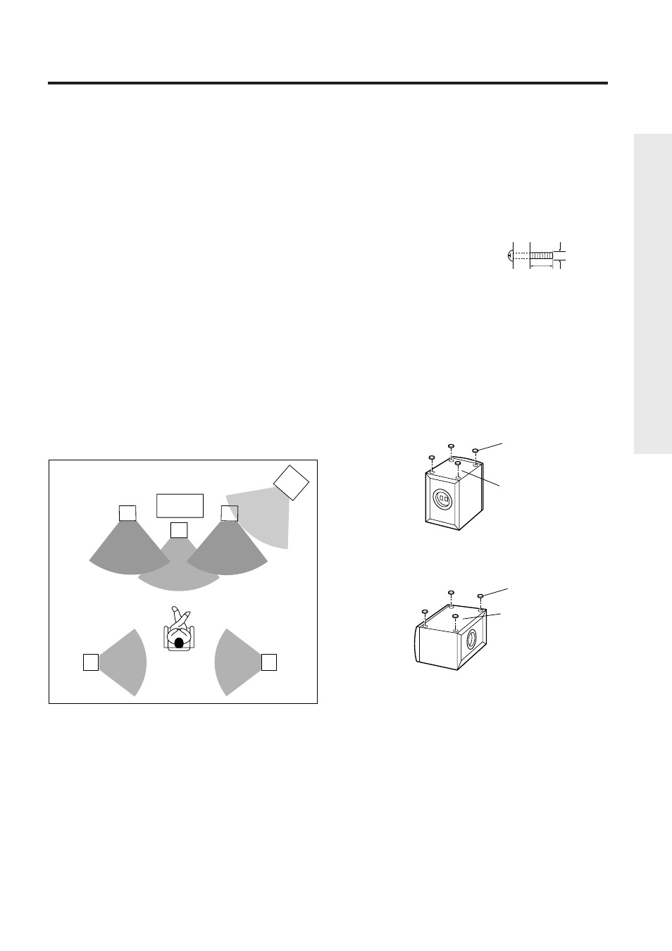 Speaker placement | Onkyo HTP-L50 User Manual | Page 5 / 10