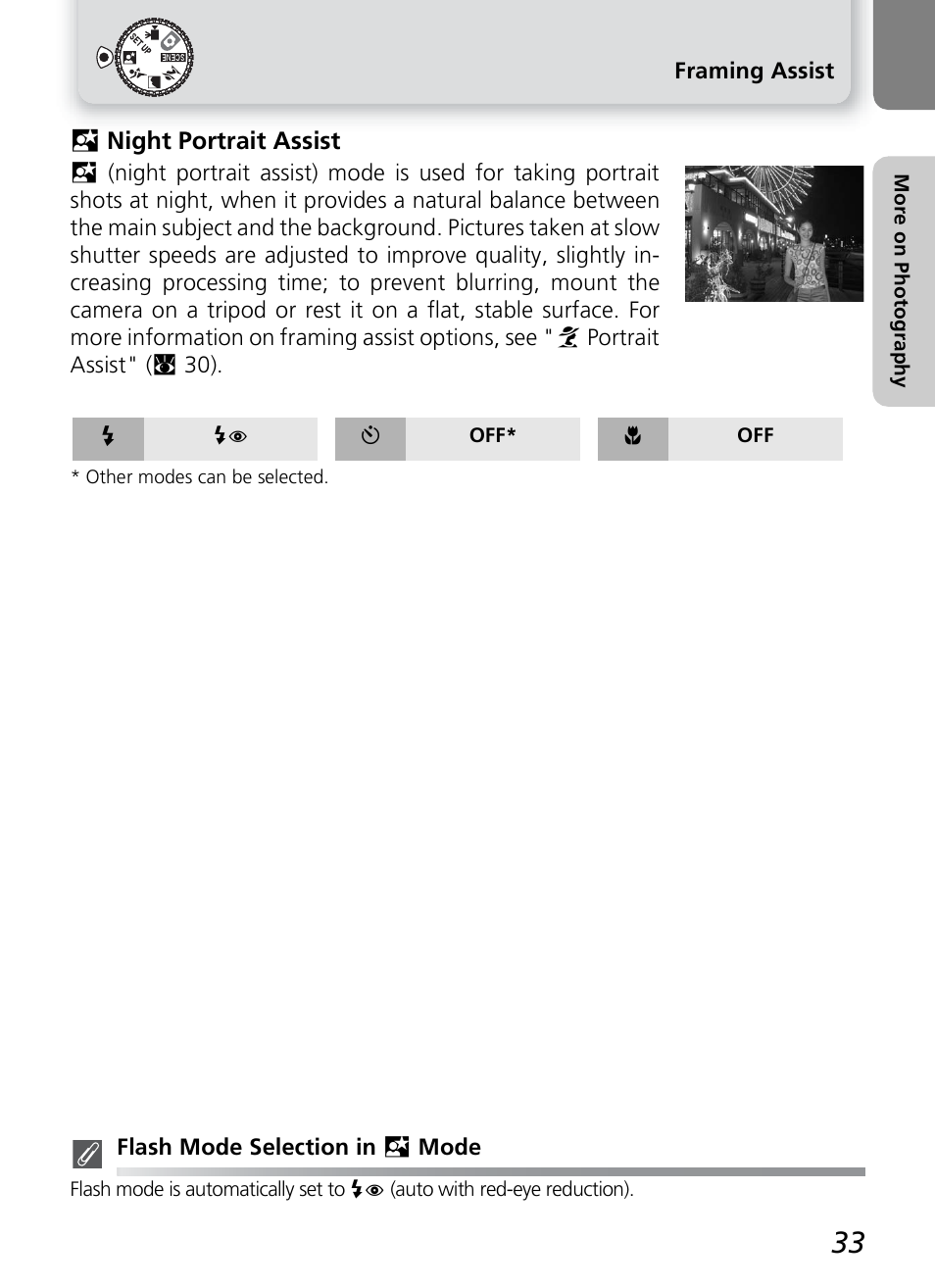 M night portrait assist | Onkyo COOLPIX 5100 User Manual | Page 43 / 120