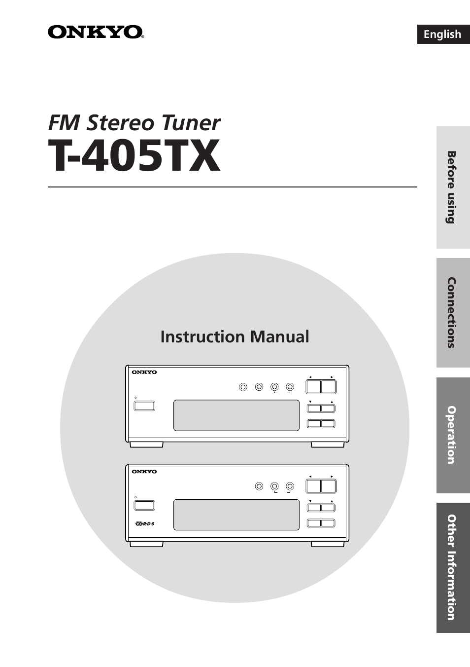 Onkyo T-405TX User Manual | 32 pages