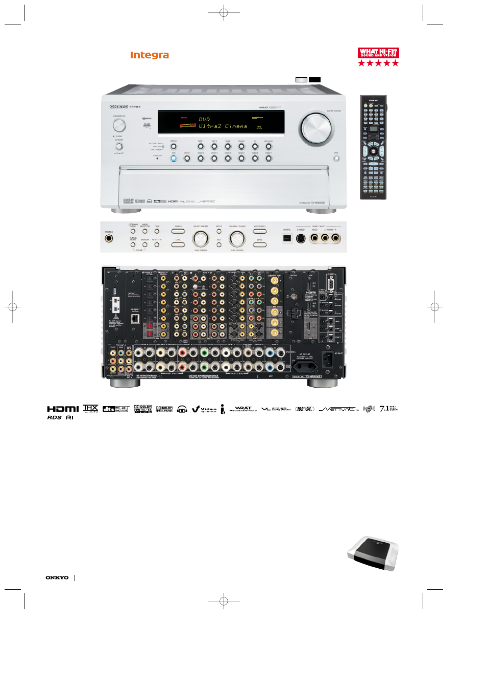 Tx-nr5000e, Ultra2, Certified 7.1-channel a/v home network receiver | Rf-ex6 | Onkyo Home Entertainment System User Manual | Page 6 / 8