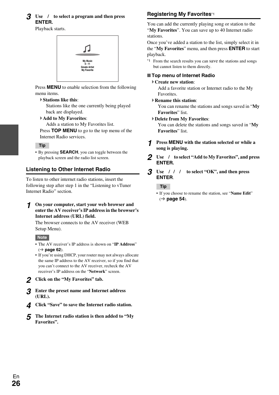 Onkyo 7.2 Channel Network A/V Receiver TX-NR809 User Manual | Page 26 / 100