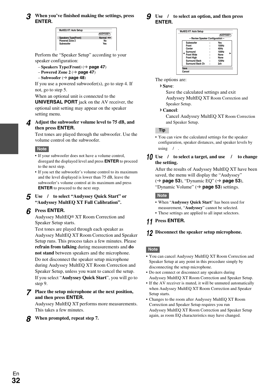 Onkyo 7.2 Channel Network A/V Receiver TX-NR809 User Manual | Page 32 / 100