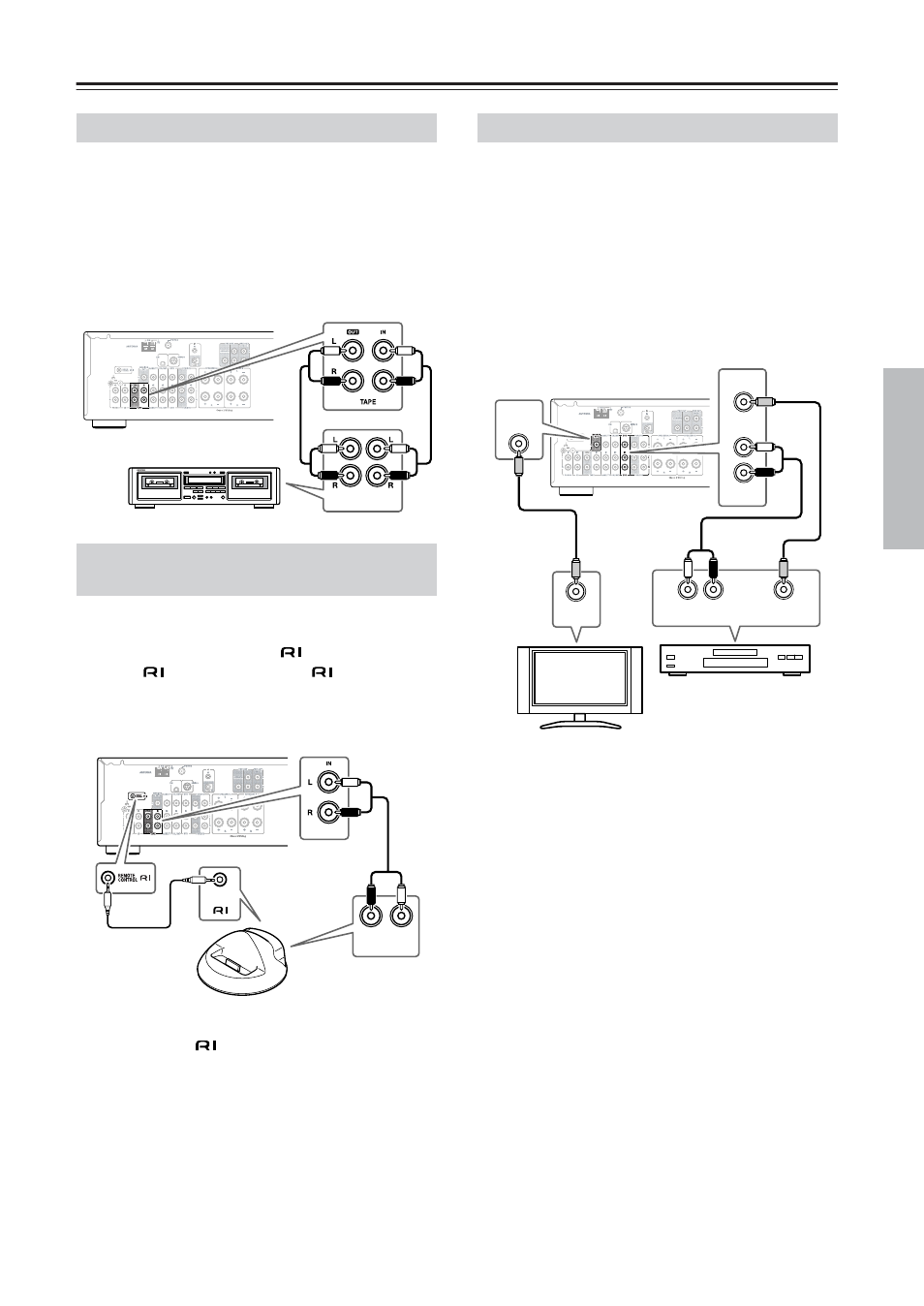 Connecting your components —continued, Connecting a dvd player | Onkyo TX-8555 User Manual | Page 19 / 48