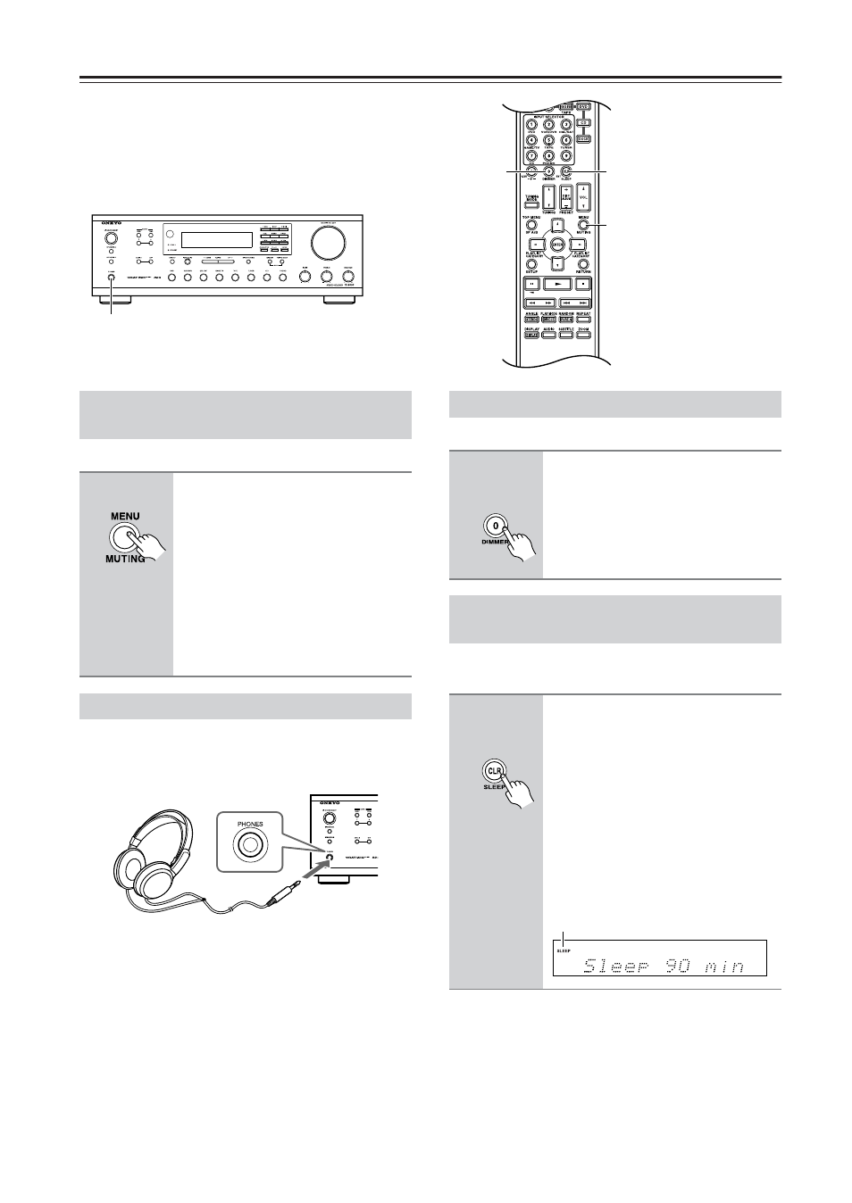 Enjoying audio sources —continued | Onkyo TX-8555 User Manual | Page 24 / 48