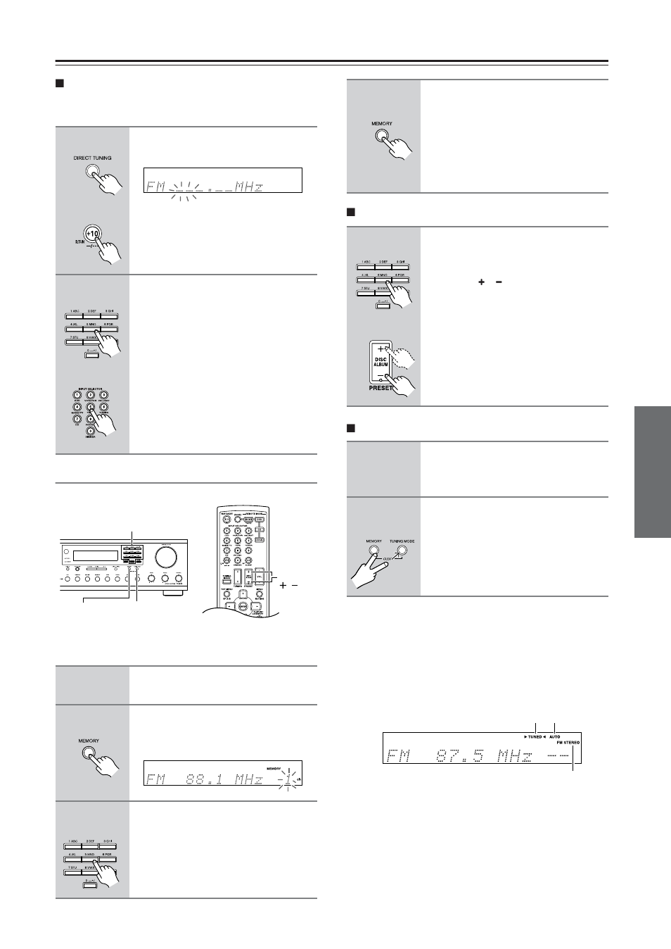 Listening to the radio —continued | Onkyo TX-8555 User Manual | Page 29 / 48