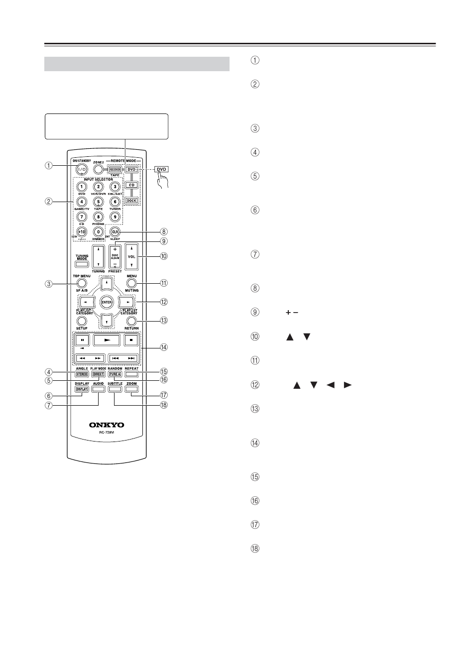 Controlling other components | Onkyo TX-8555 User Manual | Page 40 / 48