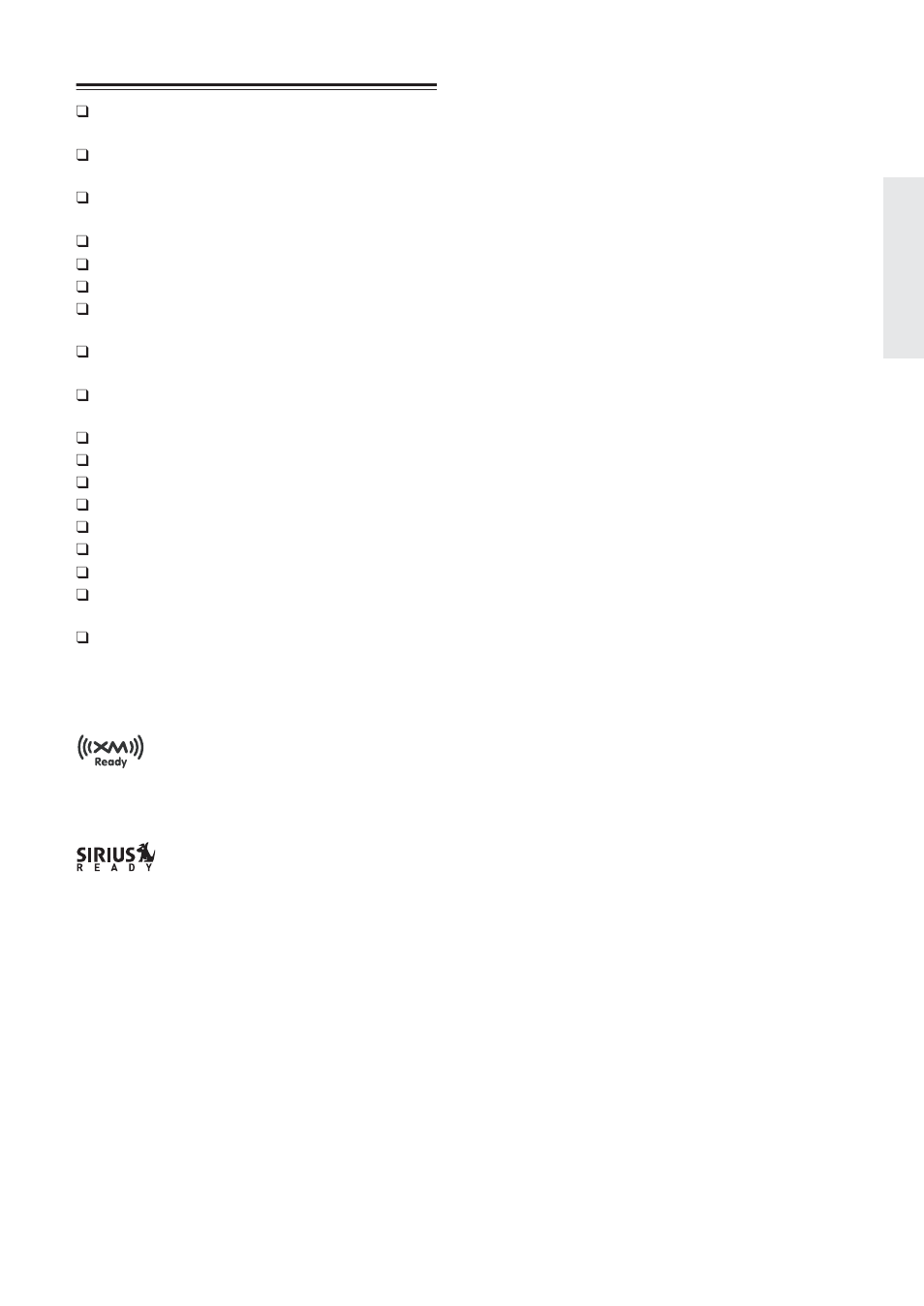 Features | Onkyo TX-8555 User Manual | Page 7 / 48