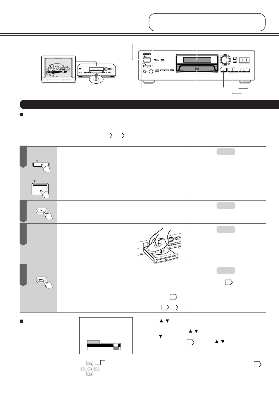 Playing a disc, Connecting the power supply, Press open/close | Place the disc on the disc tray. press play, Basic playback | Onkyo DV-S717 User Manual | Page 16 / 52