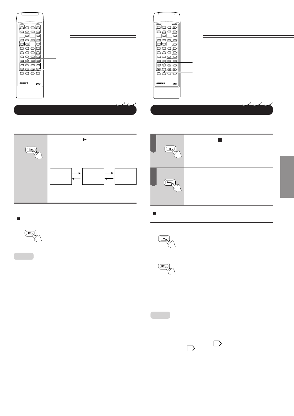 Playing in slow-motion, Resuming playback from the same location, Basic pla ybac k | Press slow during playback, Press play | Onkyo DV-S717 User Manual | Page 19 / 52