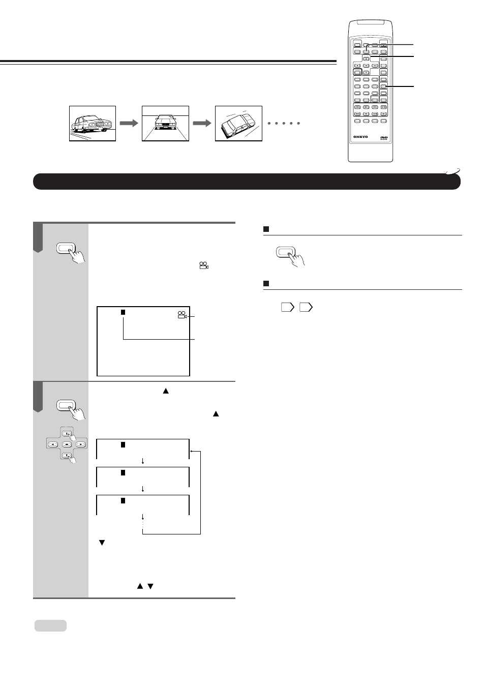 Selecting the camera angle, Changing the camera angle | Onkyo DV-S717 User Manual | Page 28 / 52