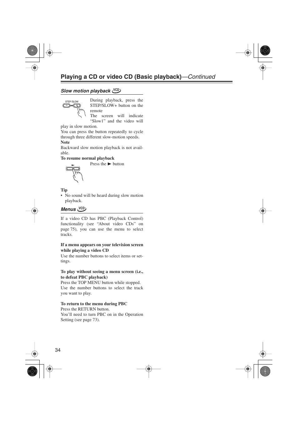Onkyo PR-155X User Manual | Page 34 / 84