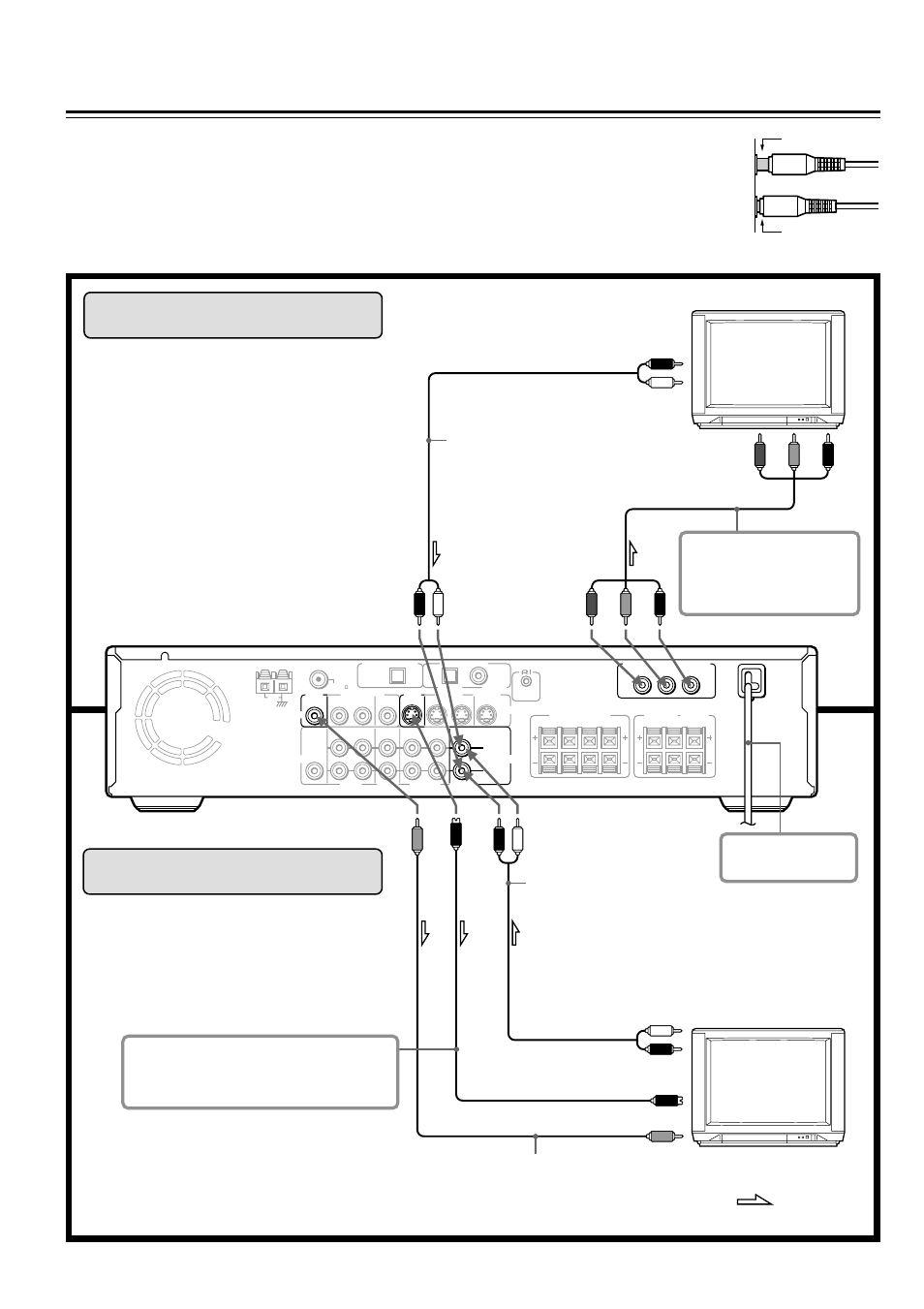 Connecting to a tv, Before connecting, Connecting to a tv with component video inputs | Connecting to a tv without component video inputs | Onkyo DR-S2.0 User Manual | Page 10 / 72