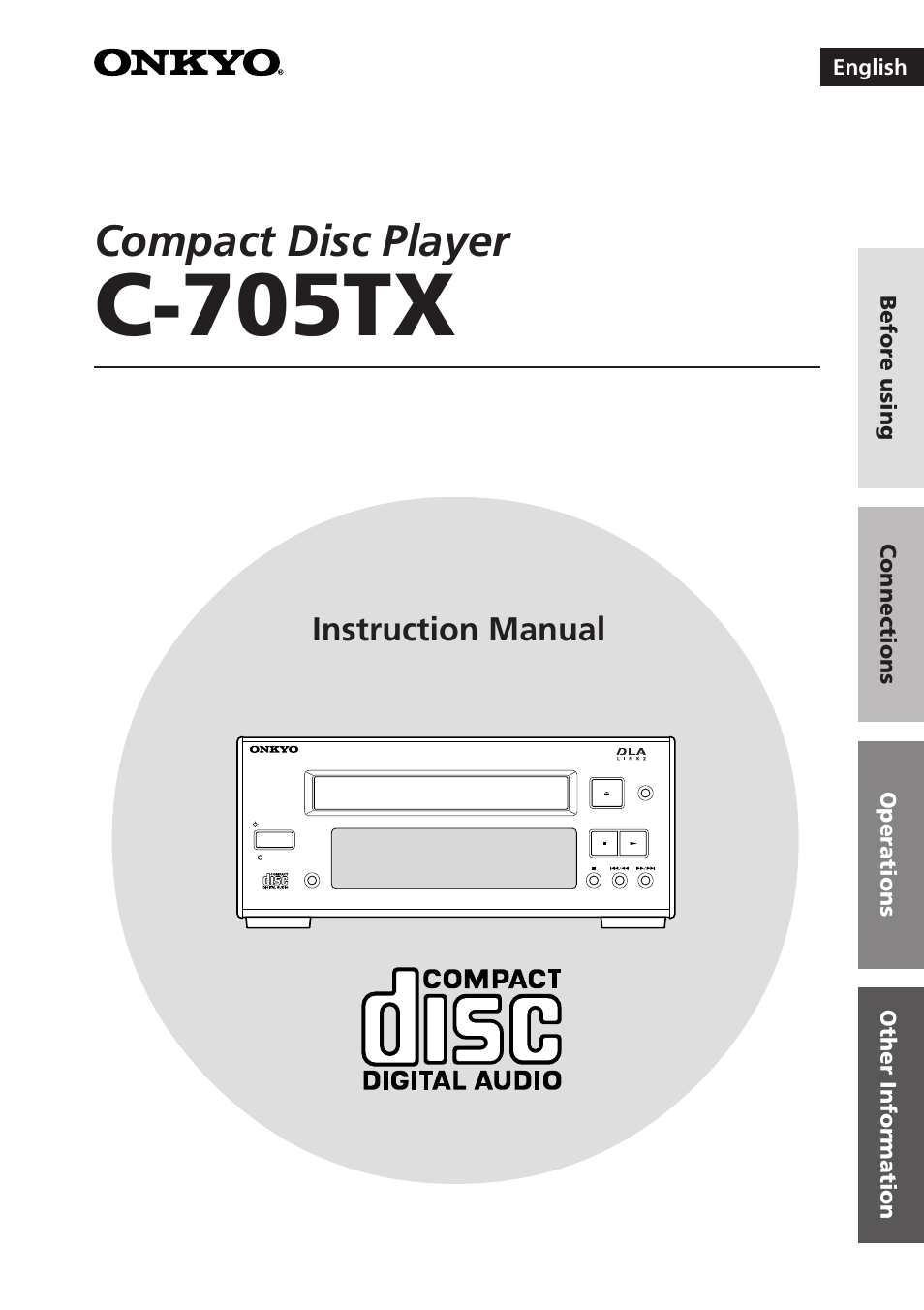 Onkyo C-705TX User Manual | 24 pages