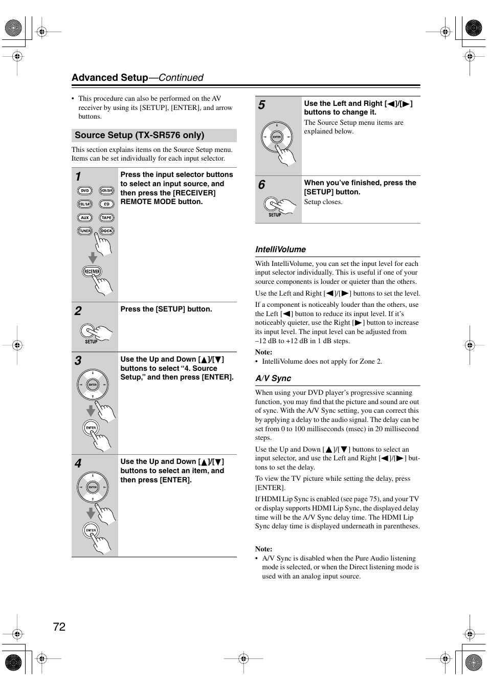 Onkyo TX-SR506 User Manual | Page 72 / 96