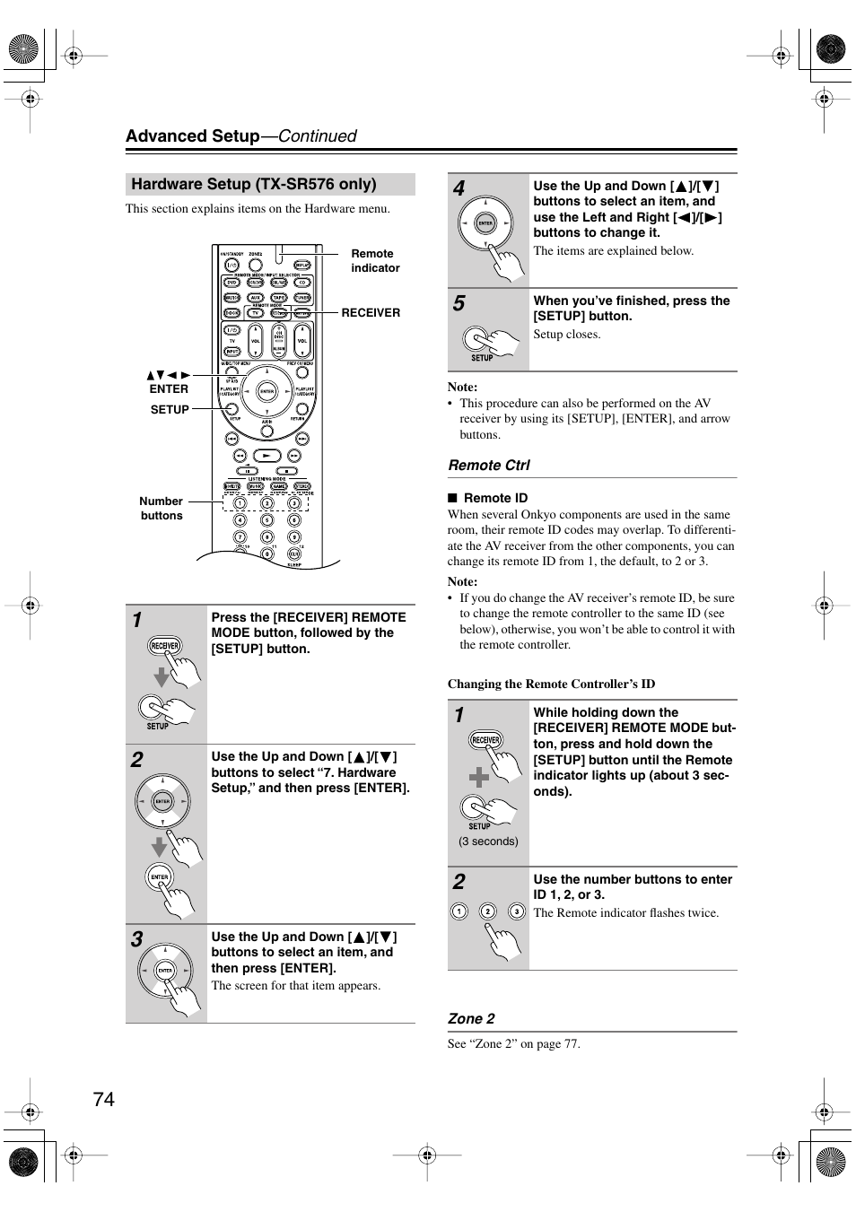 Onkyo TX-SR506 User Manual | Page 74 / 96