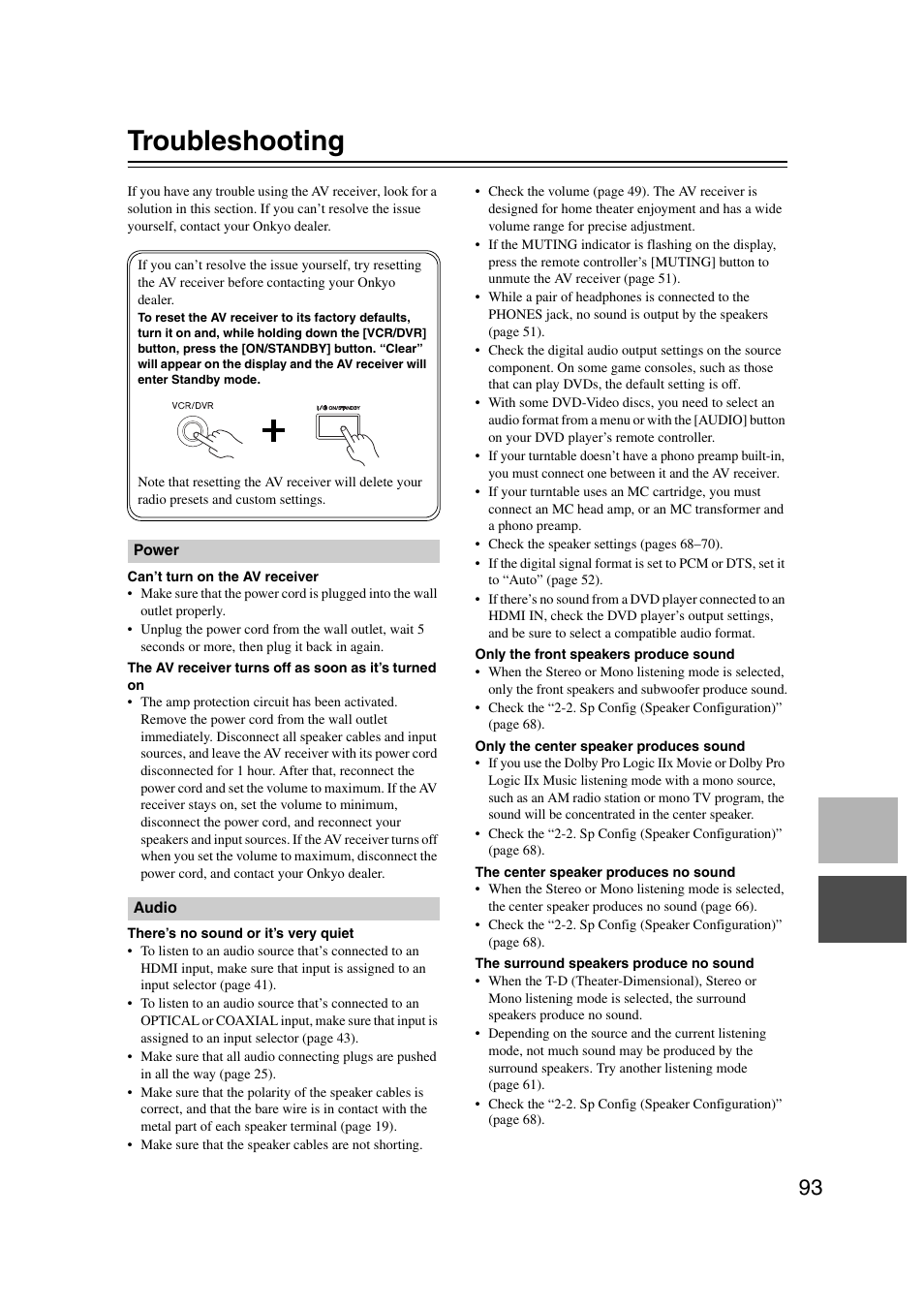 Troubleshooting, Others | Onkyo 29344937 User Manual | Page 93 / 100