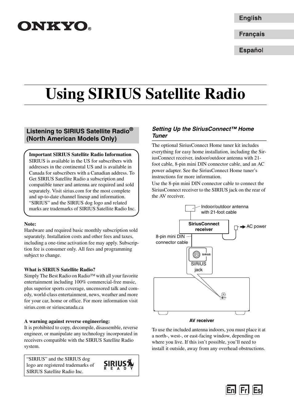 Onkyo CNP-1000 User Manual | 56 pages