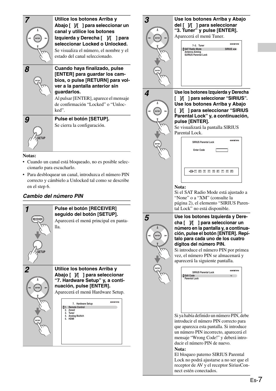 Cambio del número pin | Onkyo CNP-1000 User Manual | Page 27 / 56