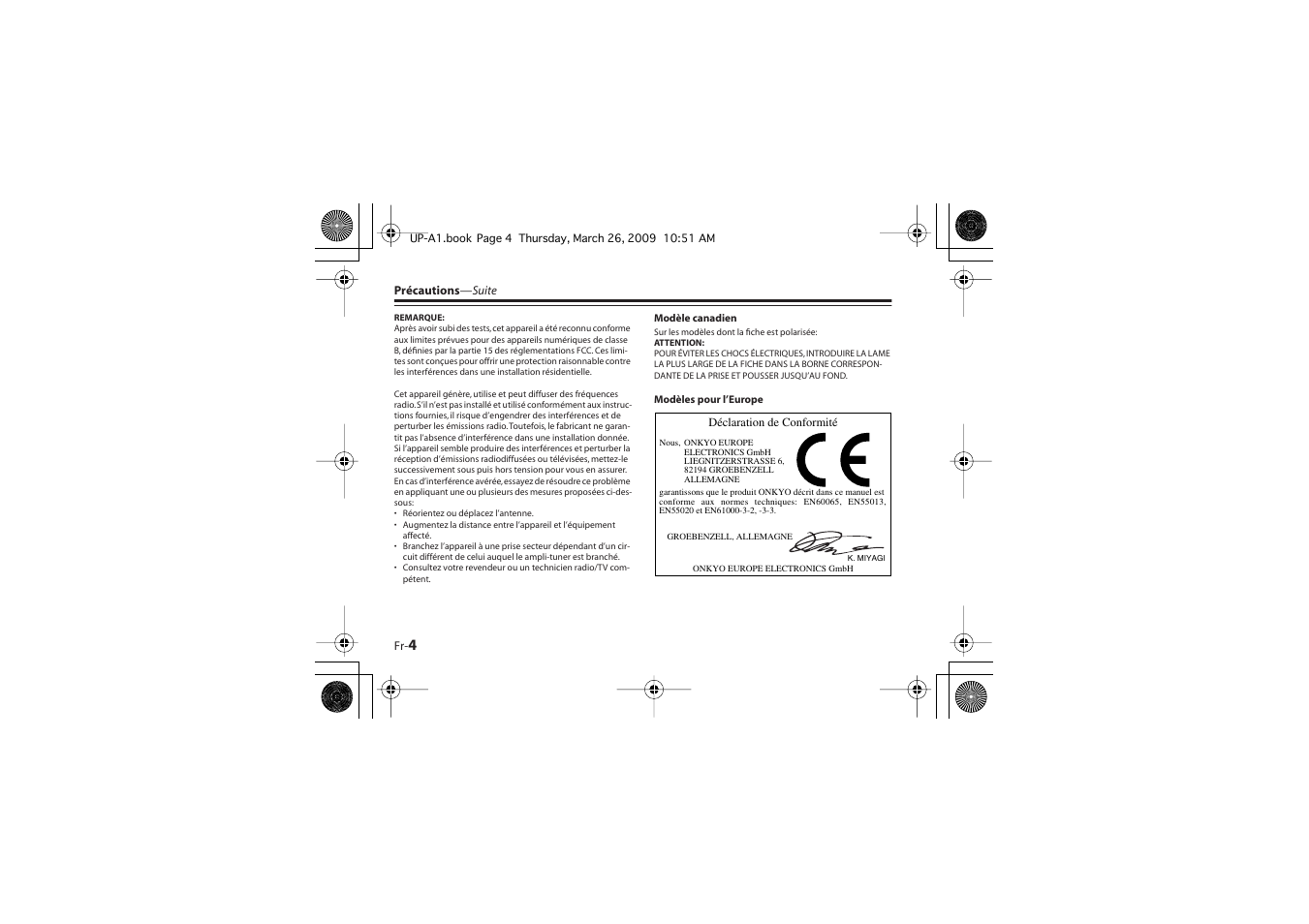 Onkyo UP-A1 User Manual | Page 10 / 76