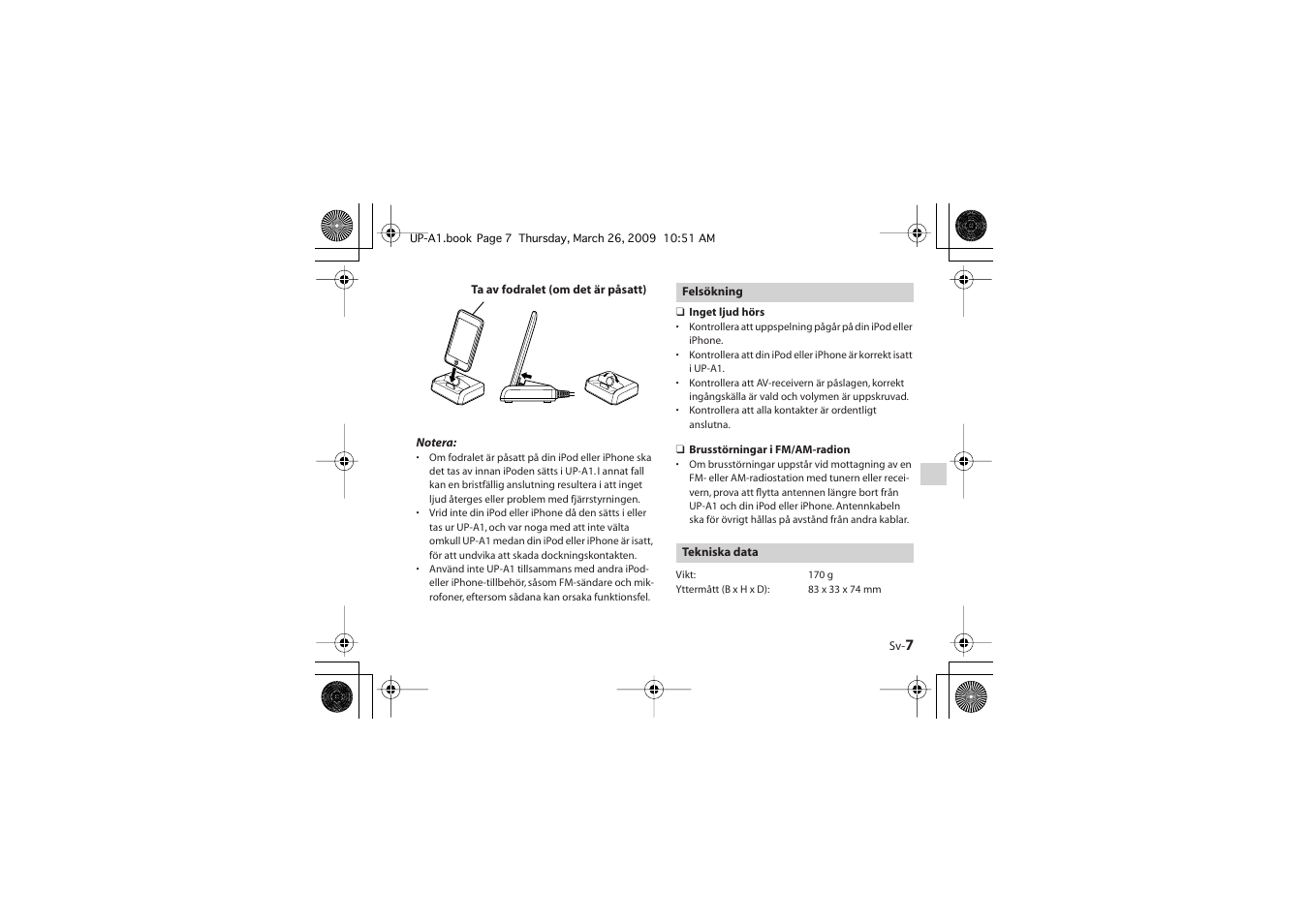 Onkyo UP-A1 User Manual | Page 43 / 76