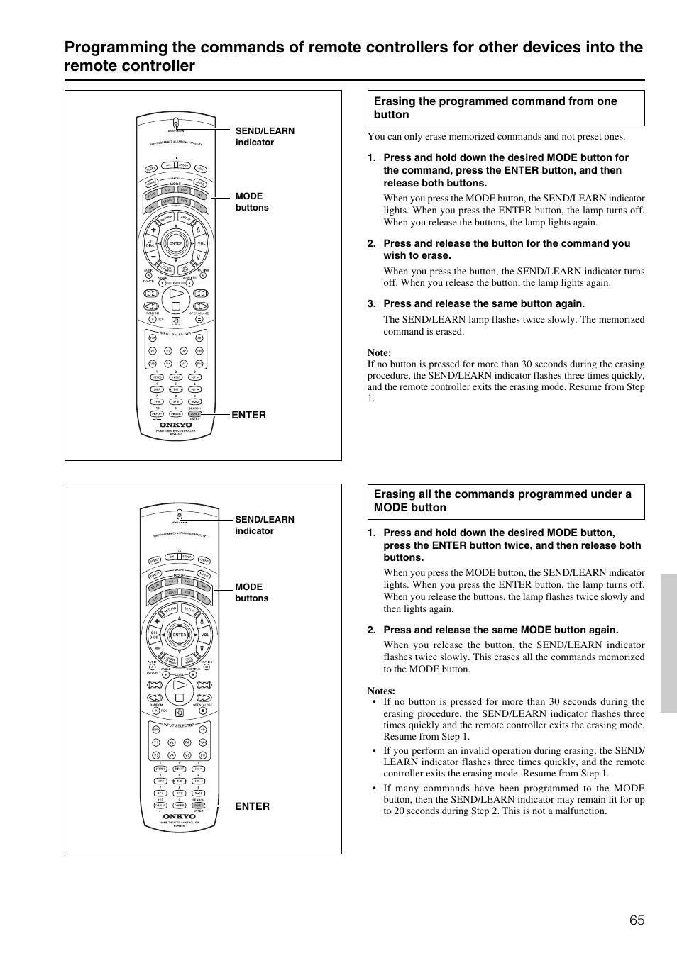 Onkyo TX-DS898 User Manual | Page 65 / 72