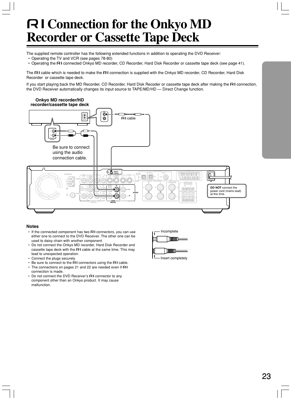 Onkyo DR-S2.2 User Manual | Page 23 / 88