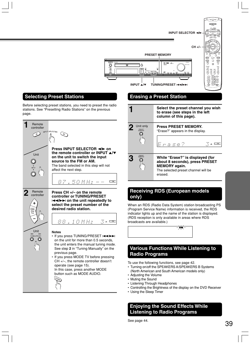 Onkyo DR-S2.2 User Manual | Page 39 / 88