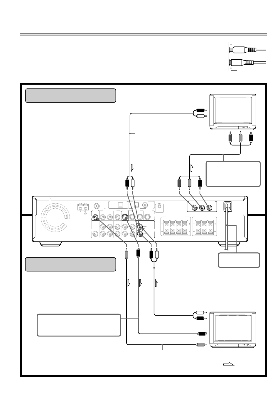 Connecting to a tv, Before connecting, Connecting to a tv with component video inputs | Connecting to a tv without component video inputs | Onkyo DR-2000 User Manual | Page 10 / 72