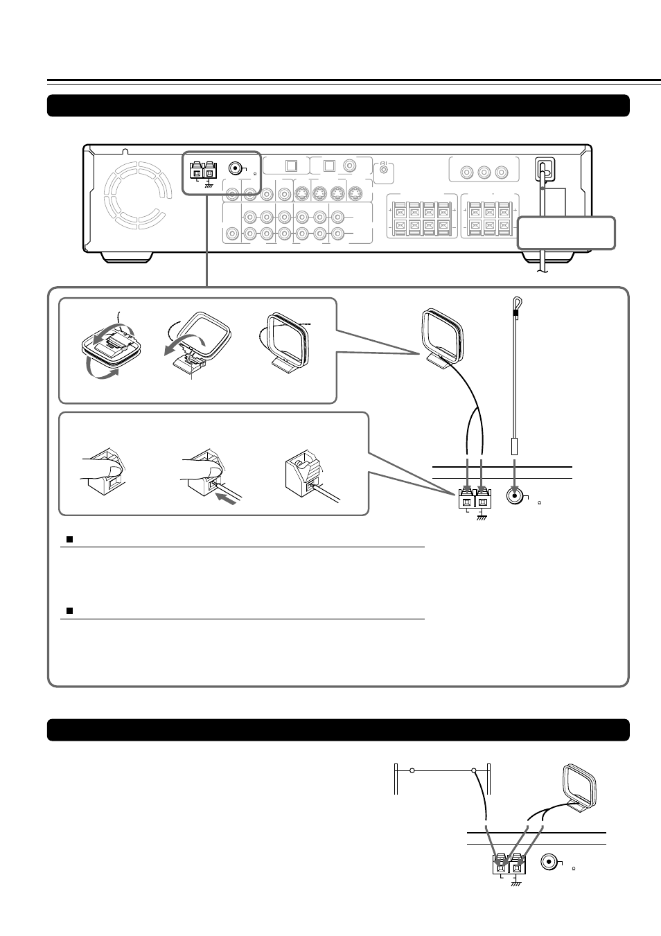 Making antenna (aerial) connections, Connecting an am outdoor antenna (aerial) | Onkyo DR-2000 User Manual | Page 14 / 72