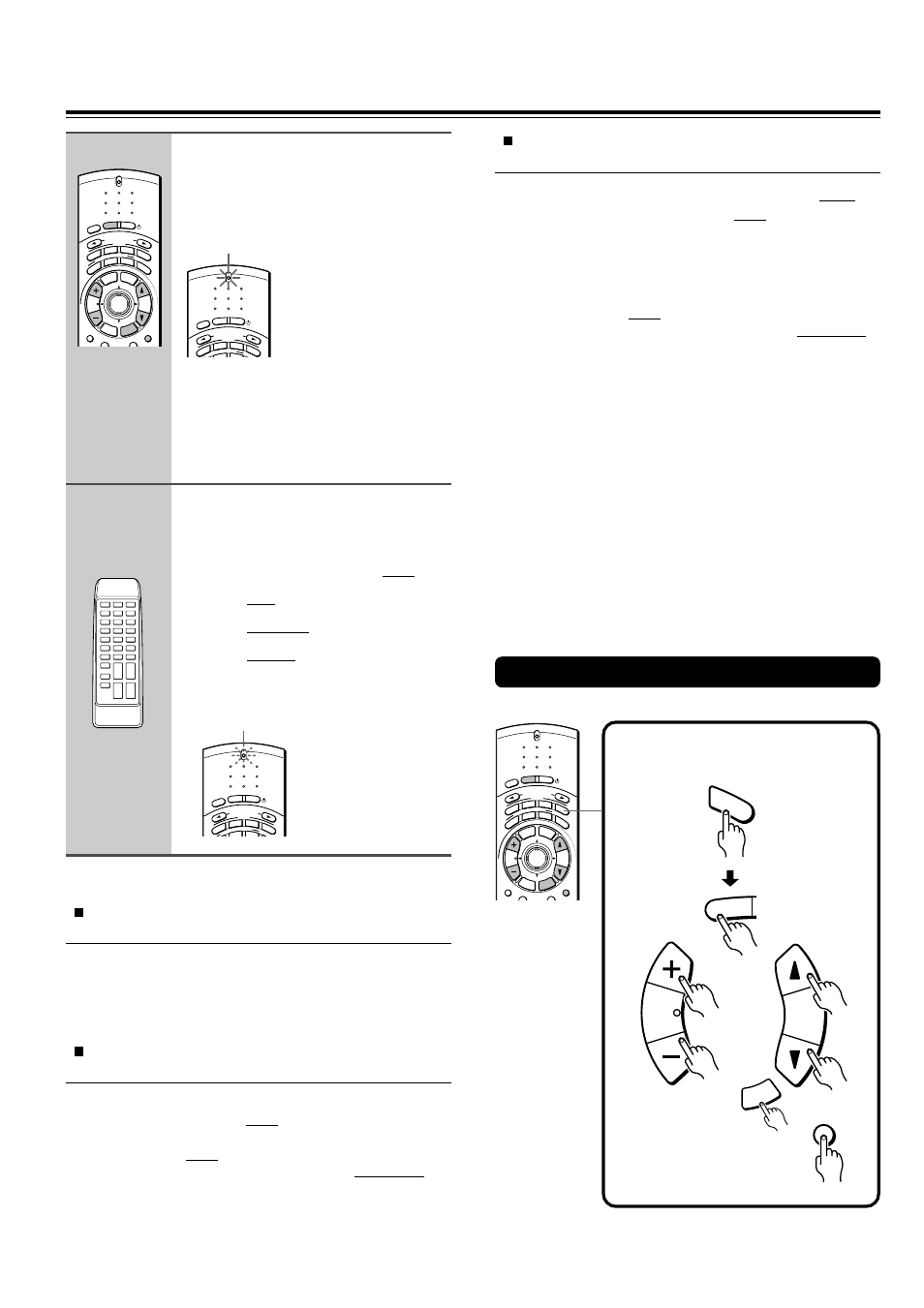 Programming the remote controller to your tv, Using the programmed buttons, If the programmed buttons do not operate properly | One of the tv’s remote control buttons, Muting stnby on, Lights up again shortly after going off | Onkyo DR-2000 User Manual | Page 64 / 72