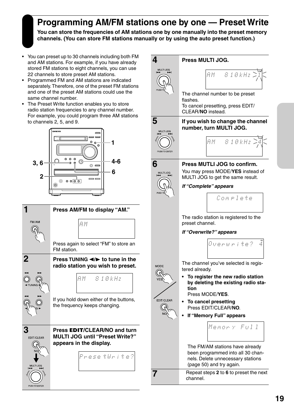 Onkyo FR-N3X User Manual | Page 19 / 72
