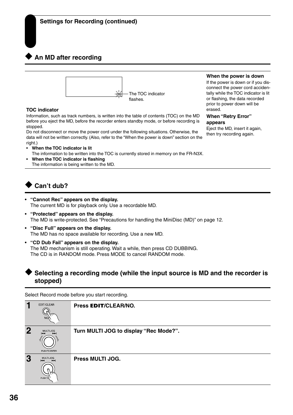 Onkyo FR-N3X User Manual | Page 36 / 72