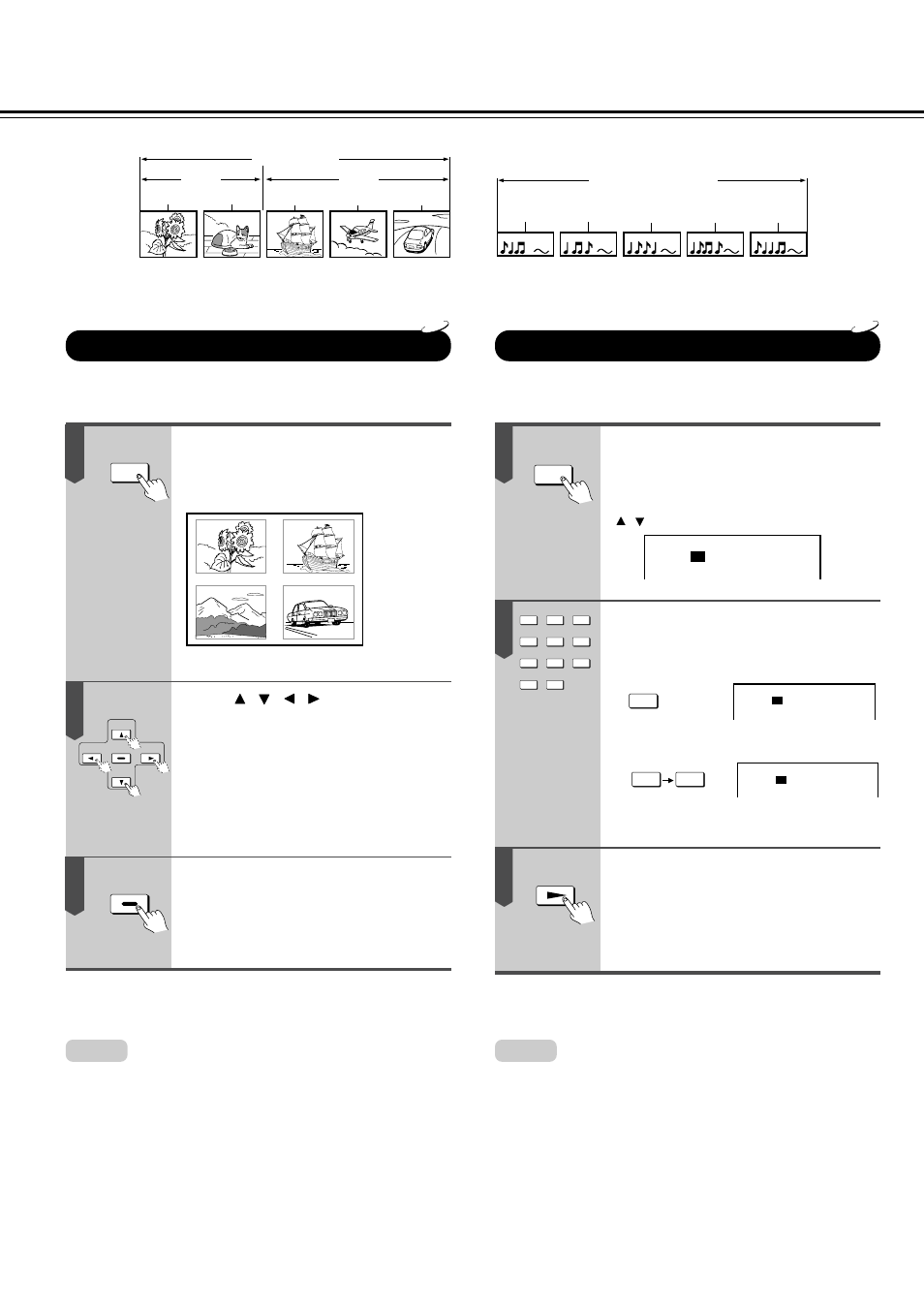 Locating a specific title, chapter, or track, Press title, Press / / / to select the title you want | Press enter, Press search, Press play | Onkyo DV-S525 User Manual | Page 20 / 44