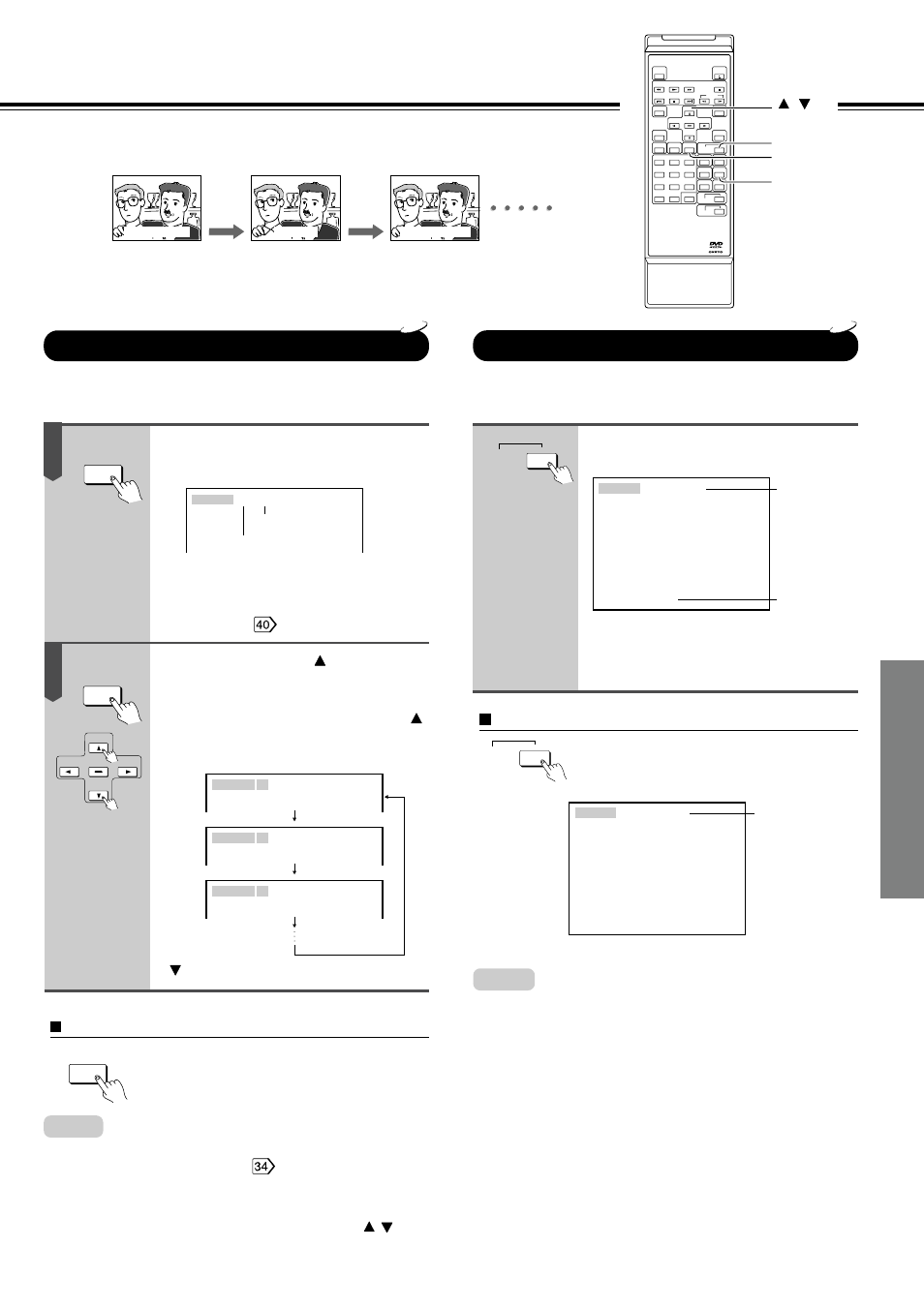 Selecting subtitles, Selecting a subtitle language, Ad v anced pla ybac k | Press subtitle on/off during playback, Press subtitle during playback, Press subtitle on/off. the subtitles disappear, Press clear, Cycles backwards | Onkyo DV-S525 User Manual | Page 29 / 44