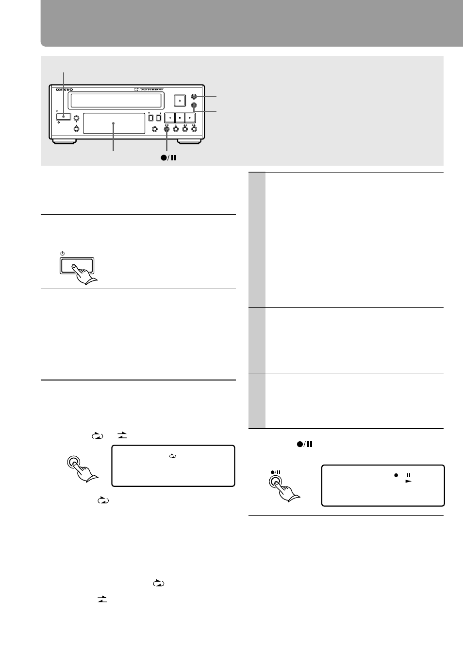 Recording | Onkyo K-505TX User Manual | Page 12 / 28