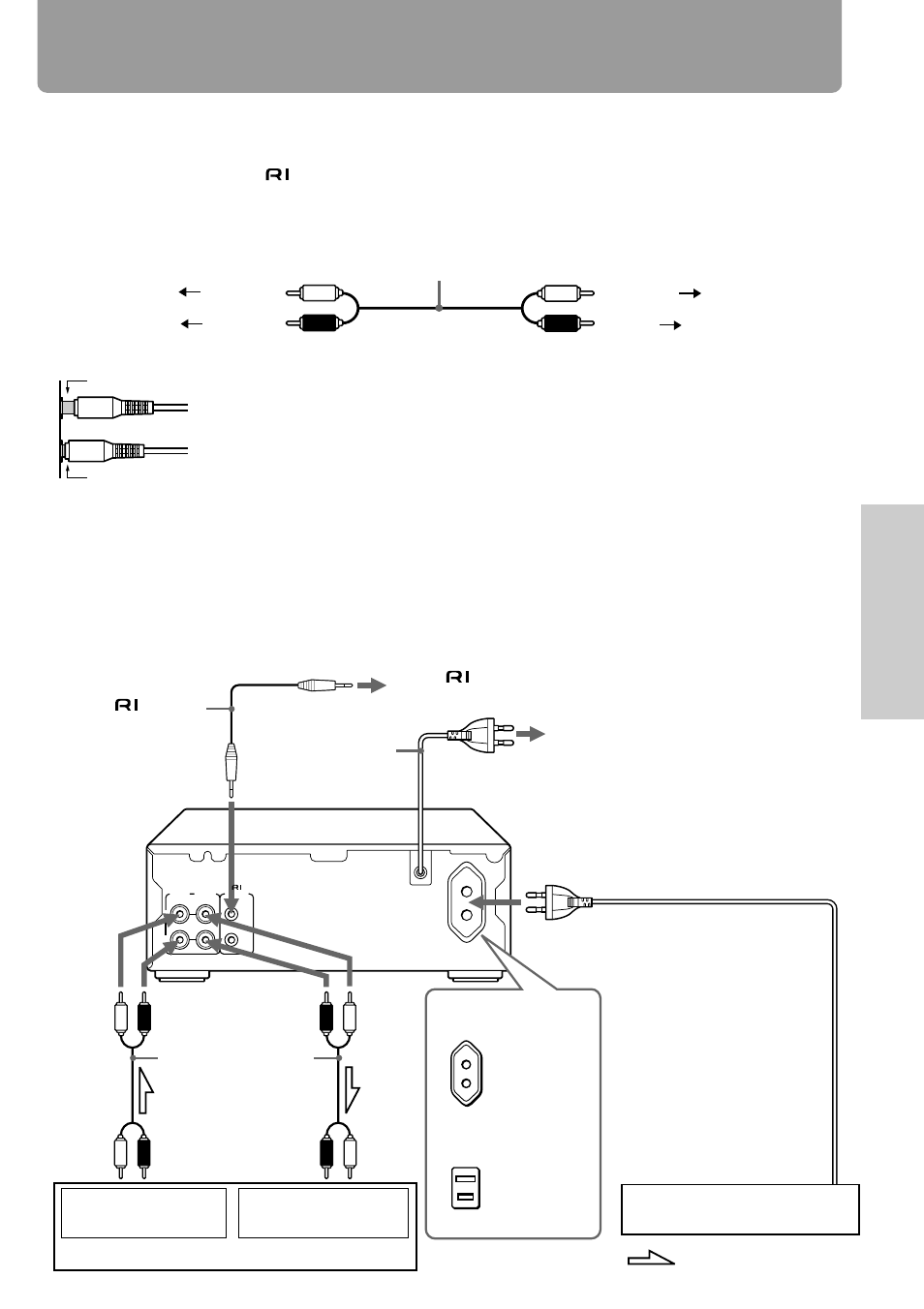 Connecting to other components | Onkyo K-505TX User Manual | Page 7 / 28