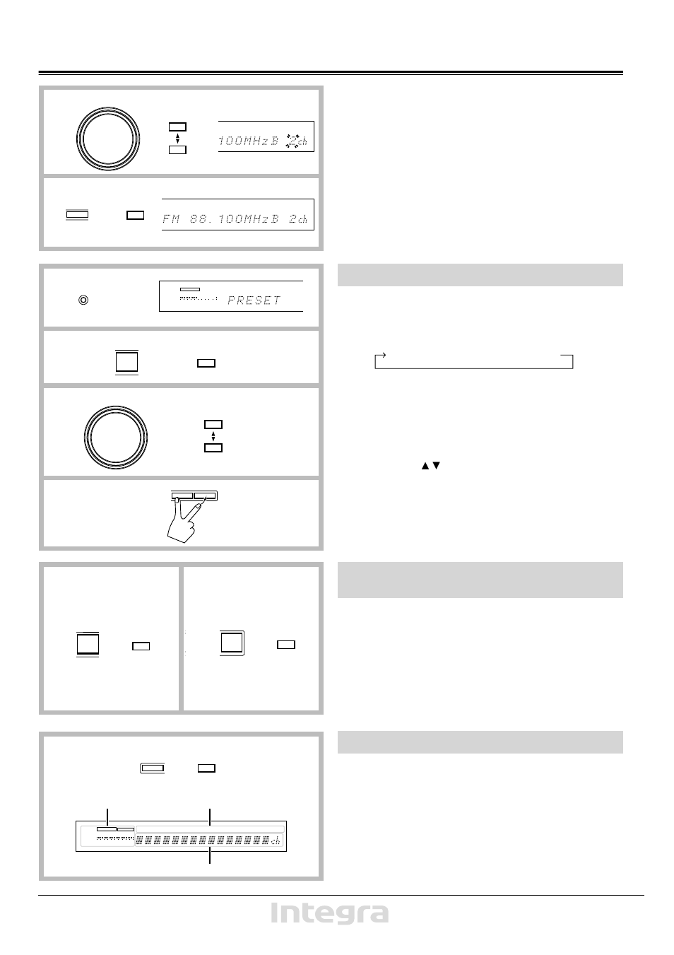 Ab c, Each group contains ten channels, Preset → tuning → character | Onkyo T-4711 User Manual | Page 11 / 20